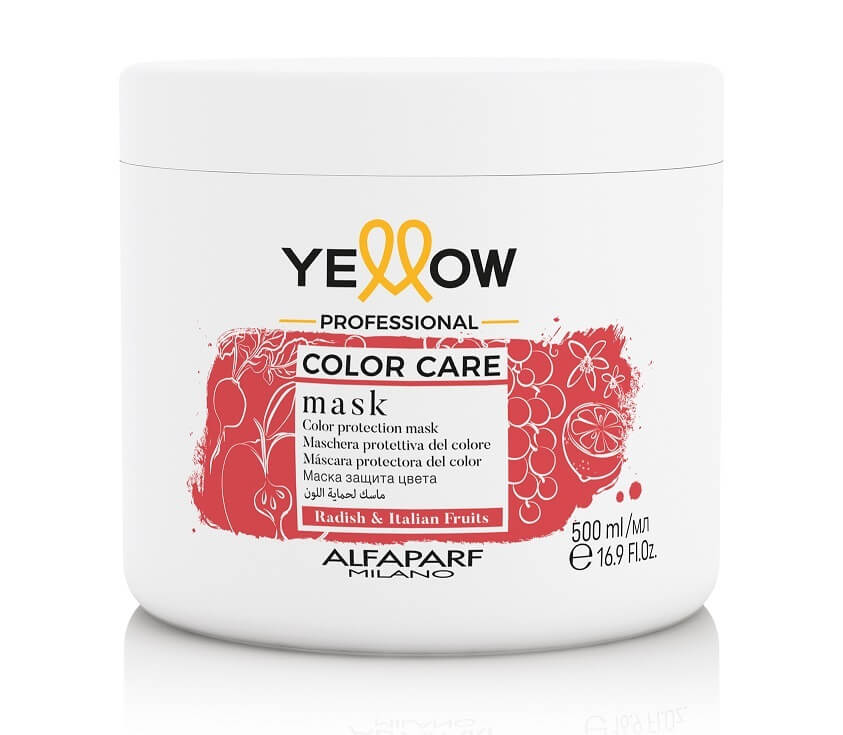 Alfaparf Milano Yellow Color Care Refresh Mask 32 Cool Brown - Pflegemaske Für Coloriertes Haar, Gleichmäßiger Teint